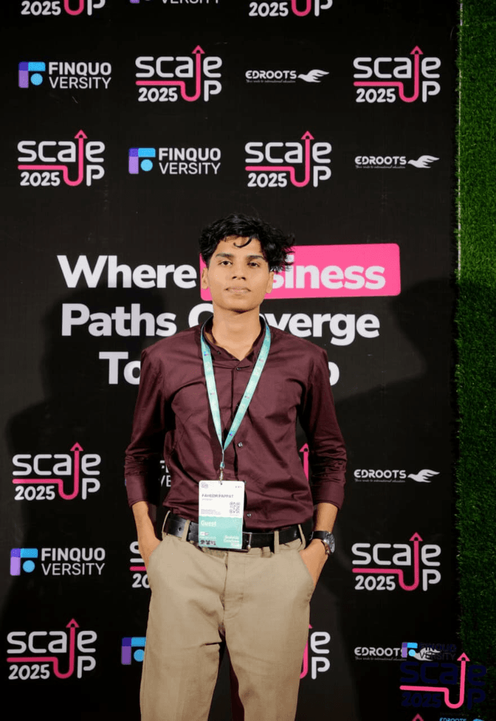 Faheem Pappat at ScaleUp 2025 Kerala